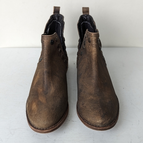 Musse & Cloud Anthropolgie Coaster Leather Rivet Studded Ankle Booties - Picture 5 of 7